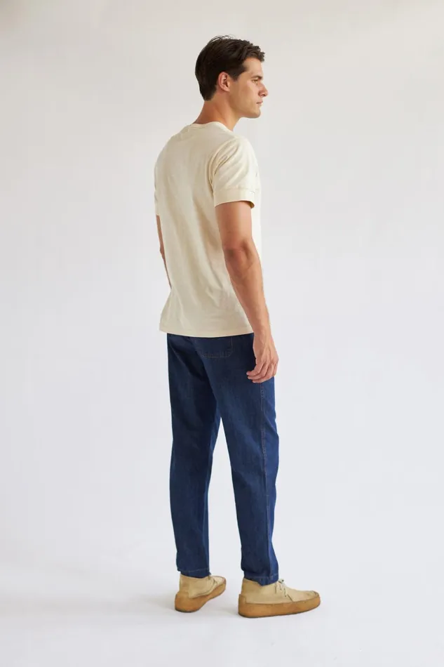 Men Pants Men 8211 Flowerpot 8211 Dark Blue Denim TWOTHIRDS Pants