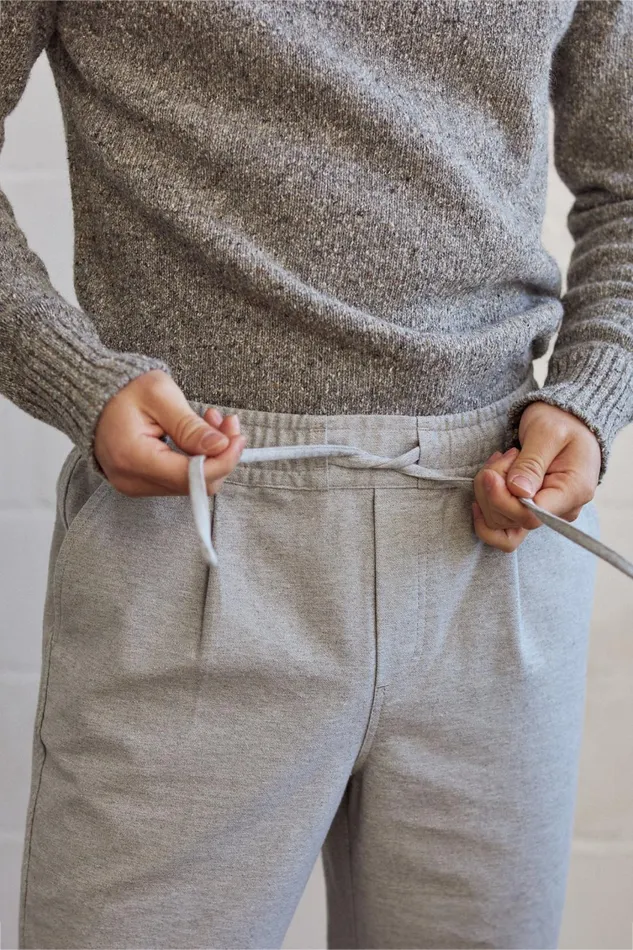 Men Pants Men 8211 Lagarto 8211 Grey Melange TWOTHIRDS Pants
