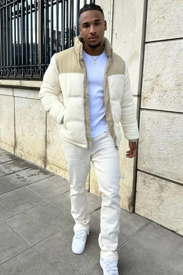 Men Parka Teddy Beige En Peau De Mouton cru Beige Brentiny Paris Parkas And Down Jackets Men Parka Teddy Beige En Peau De Mouton cru Beige Brentiny Paris Parkas And Down Jackets