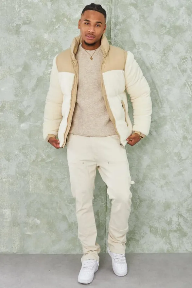 Men Parka Teddy Beige En Peau De Mouton cru Beige Brentiny Paris Parkas And Down Jackets Men Parka Teddy Beige En Peau De Mouton cru Beige Brentiny Paris Parkas And Down Jackets
