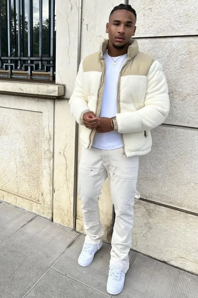 Men Parka Teddy Beige En Peau De Mouton cru Beige Brentiny Paris Parkas And Down Jackets Men Parka Teddy Beige En Peau De Mouton cru Beige Brentiny Paris Parkas And Down Jackets