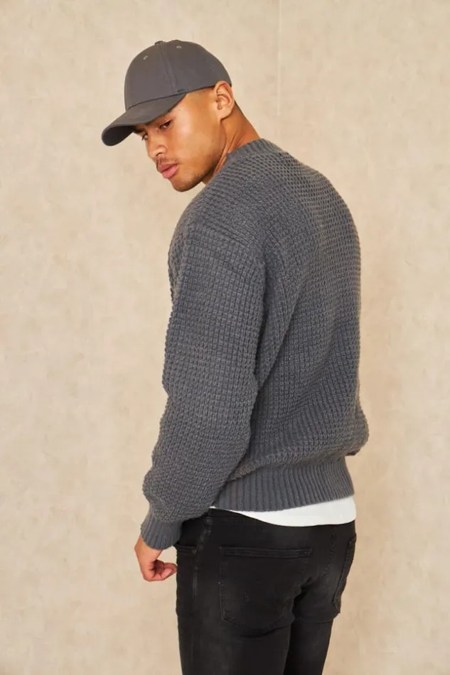 Men Pull Gris Col Rond Aspect Crochet Grey Brentiny Paris Sweatshirts and Pullovers Men Pull Gris Col Rond Aspect Crochet Grey Brentiny Paris Sweatshirts and Pullovers