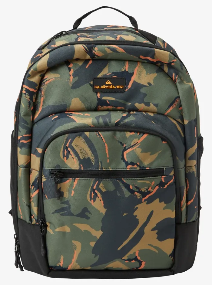 Men Quiksilver Backpacks and Bags Schoolie Cooler 30L Backpack Camo 8211 Plage