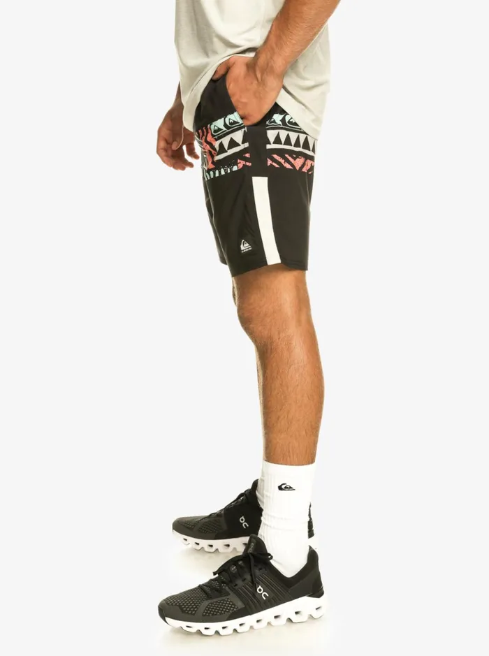 Men Quiksilver Boardshorts Omni Stretch 17034 Training Shorts Black Men Quiksilver Boardshorts Omni Stretch 17034 Training Shorts Black