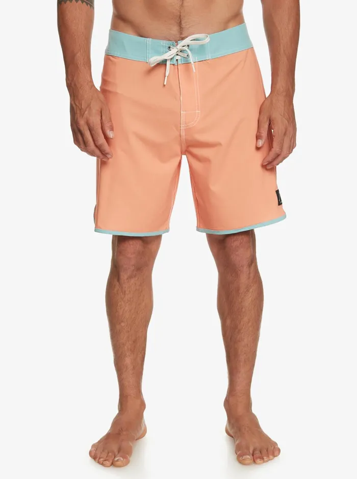 Men Quiksilver Boardshorts Original Scallop 18034 Boardshorts Copper Tan Men Quiksilver Boardshorts Original Scallop 18034 Boardshorts Copper Tan