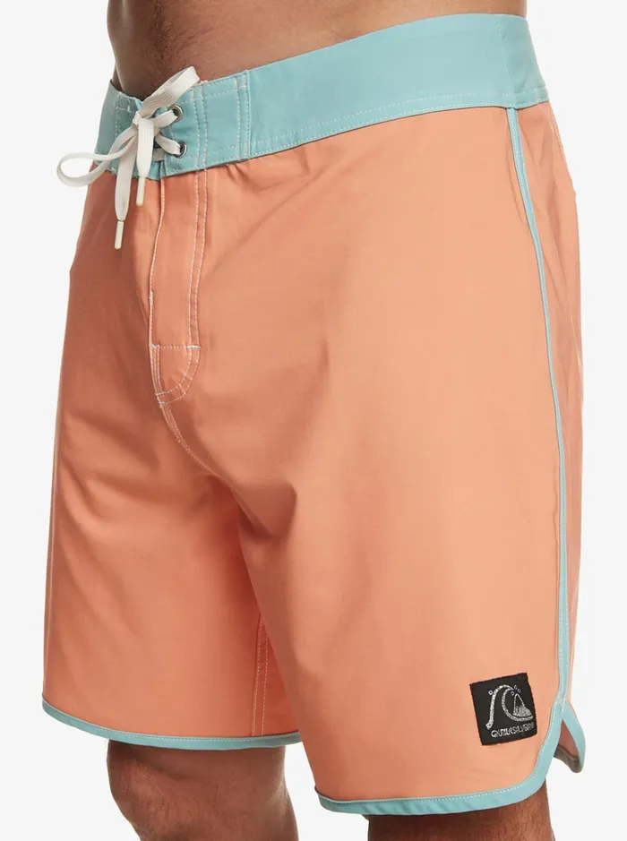 Men Quiksilver Boardshorts Original Scallop 18034 Boardshorts Copper Tan Men Quiksilver Boardshorts Original Scallop 18034 Boardshorts Copper Tan