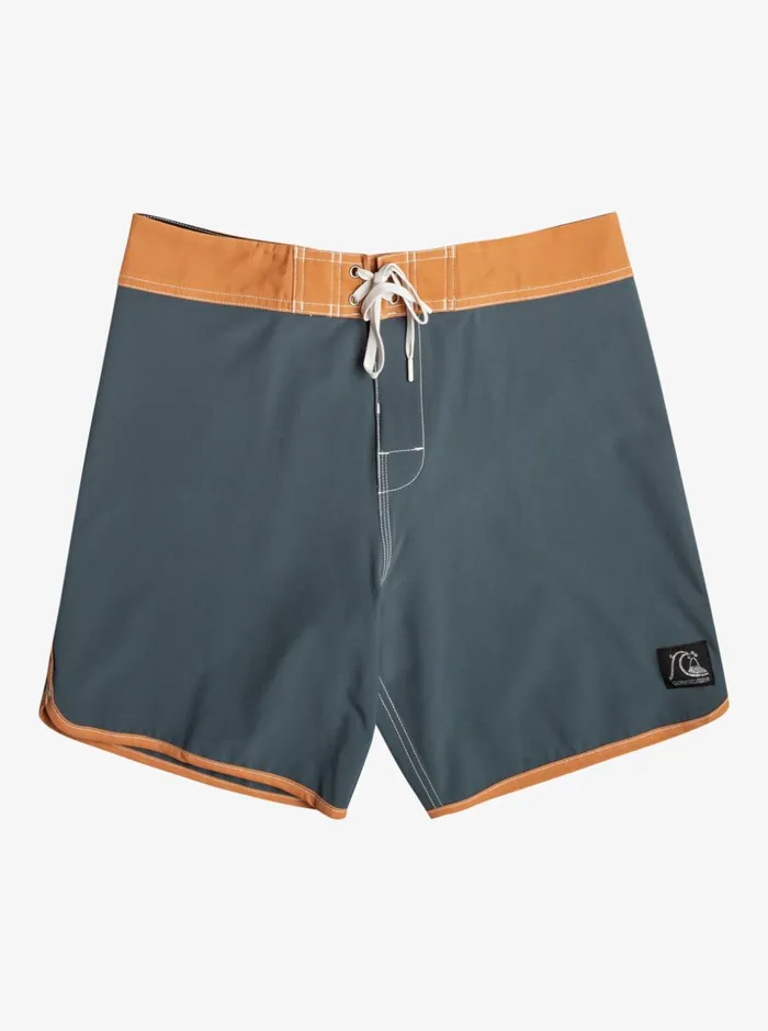 Men Quiksilver Boardshorts Original Scallop 18034 Boardshorts Dark Slate