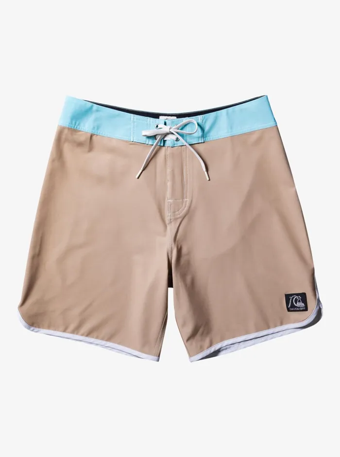 Men Quiksilver Boardshorts Original Scallop 18034 Boardshorts Olive Gray