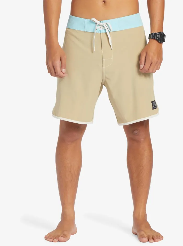 Men Quiksilver Boardshorts Original Scallop 18034 Boardshorts Olive Gray Men Quiksilver Boardshorts Original Scallop 18034 Boardshorts Olive Gray