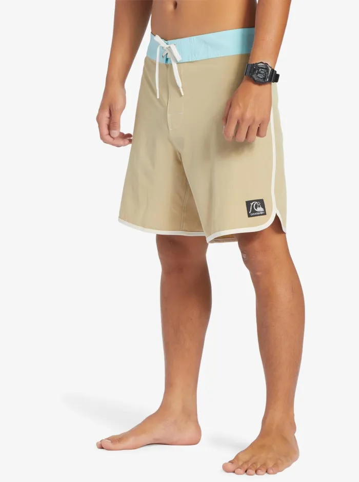 Men Quiksilver Boardshorts Original Scallop 18034 Boardshorts Olive Gray Men Quiksilver Boardshorts Original Scallop 18034 Boardshorts Olive Gray