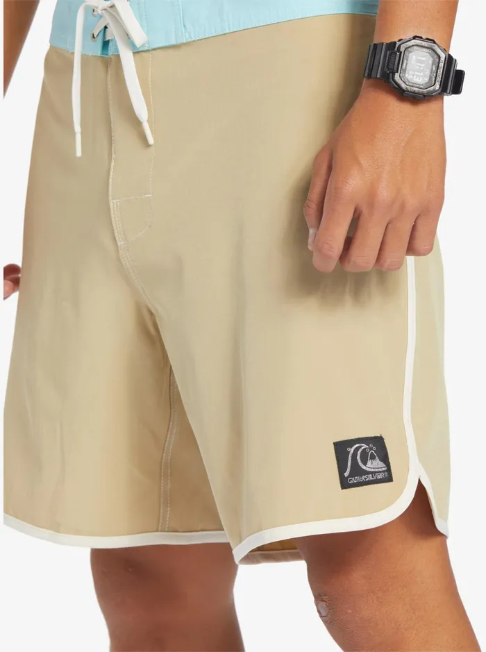 Men Quiksilver Boardshorts Original Scallop 18034 Boardshorts Olive Gray Men Quiksilver Boardshorts Original Scallop 18034 Boardshorts Olive Gray