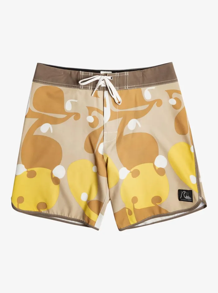 Men Quiksilver Boardshorts Original Scallop Andy Y Andy 18034 Boardshorts Incense