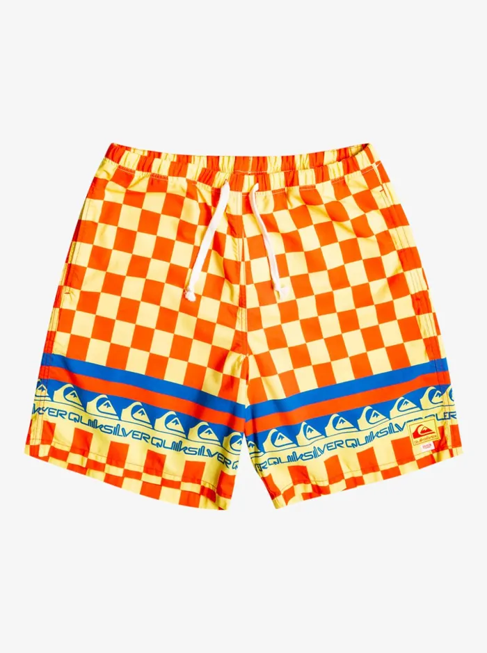 Men Quiksilver Boardshorts Quiksilver X Stranger Things The Echo Beach Elastic Waist Lemon Zest