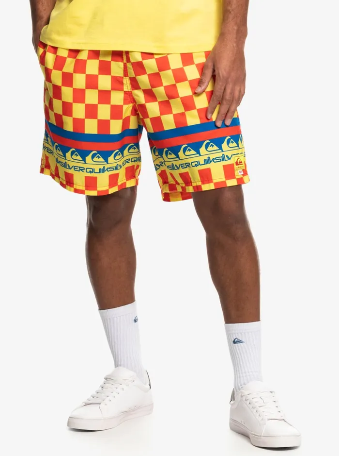 Men Quiksilver Boardshorts Quiksilver X Stranger Things The Echo Beach Elastic Waist Lemon Zest Men Quiksilver Boardshorts Quiksilver X Stranger Things The Echo Beach Elastic Waist Lemon Zest