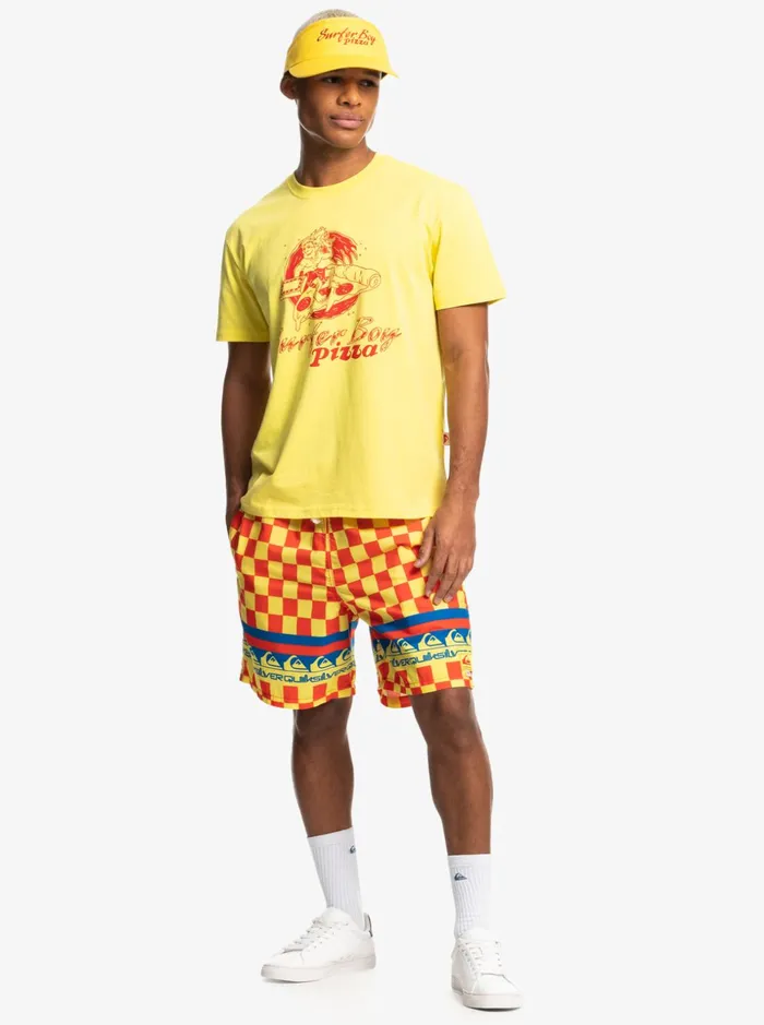 Men Quiksilver Boardshorts Quiksilver X Stranger Things The Echo Beach Elastic Waist Lemon Zest Men Quiksilver Boardshorts Quiksilver X Stranger Things The Echo Beach Elastic Waist Lemon Zest