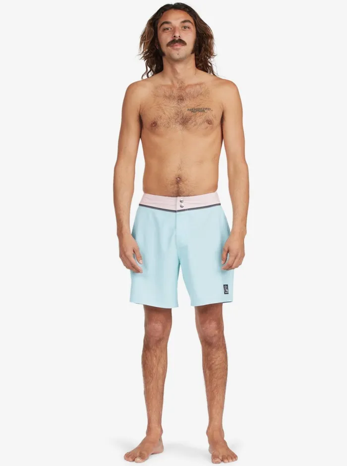 Men Quiksilver Boardshorts Solid Snap 17034 Recycled Boardshorts Blue Tint Men Quiksilver Boardshorts Solid Snap 17034 Recycled Boardshorts Blue Tint