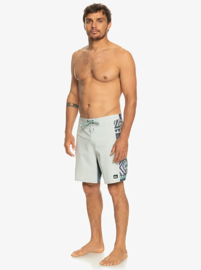 Men Quiksilver Boardshorts Surfsilk Arch 18034 Boardshorts Grey Violet Men Quiksilver Boardshorts Surfsilk Arch 18034 Boardshorts Grey Violet