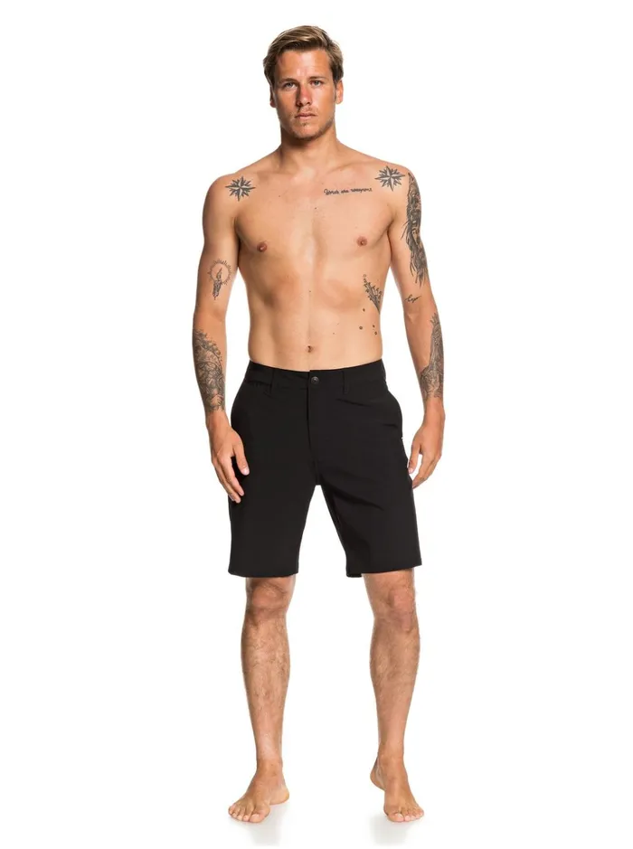 Men Quiksilver Boardshorts Union Amphibian 20034 Hybrid Shorts Black Men Quiksilver Boardshorts Union Amphibian 20034 Hybrid Shorts Black