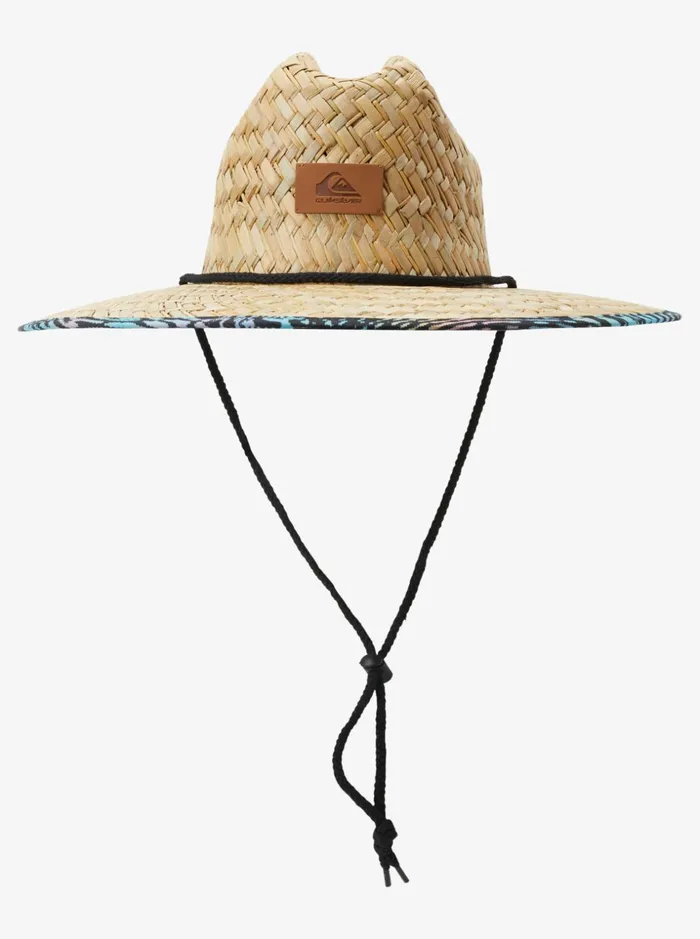 Men Quiksilver Hats Outsider Straw Lifeguard Hat River Blue