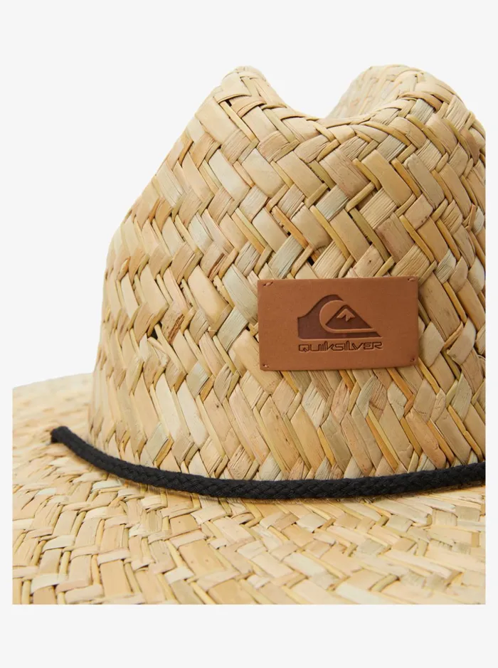 Men Quiksilver Hats Outsider Straw Lifeguard Hat River Blue Men Quiksilver Hats Outsider Straw Lifeguard Hat River Blue