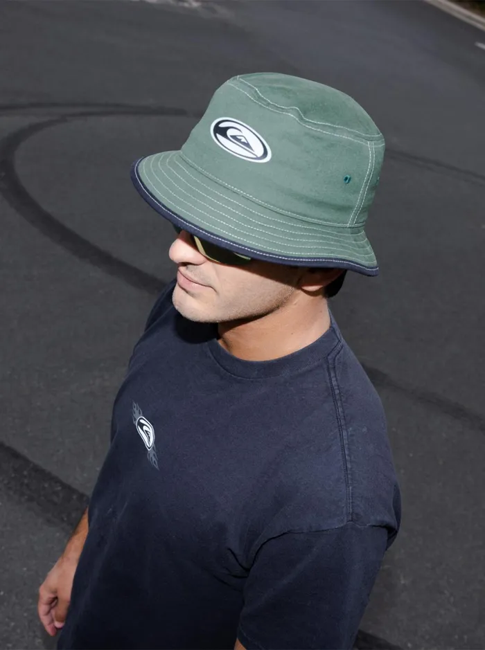 Men Quiksilver Hats Stitchin Bucket Hat Foliage Men Quiksilver Hats Stitchin Bucket Hat Foliage