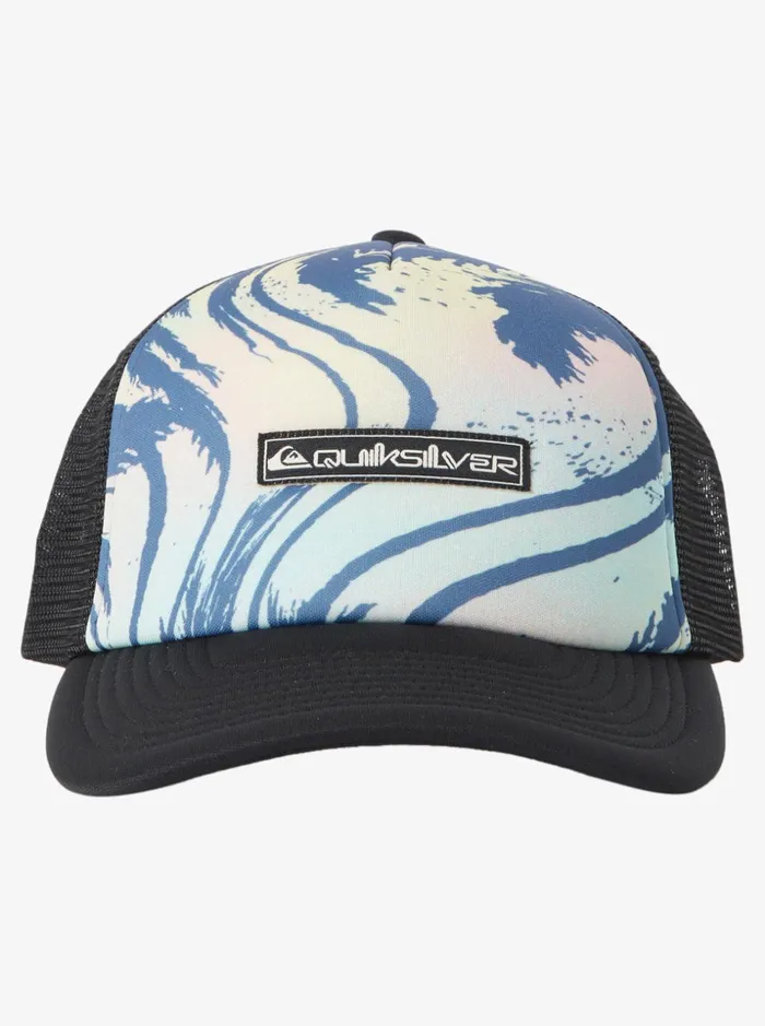 Men Quiksilver Hats Vulture Coop Trucker Hat Black Men Quiksilver Hats Vulture Coop Trucker Hat Black