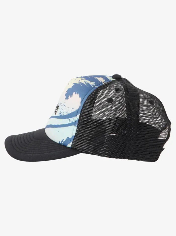 Men Quiksilver Hats Vulture Coop Trucker Hat Black Men Quiksilver Hats Vulture Coop Trucker Hat Black