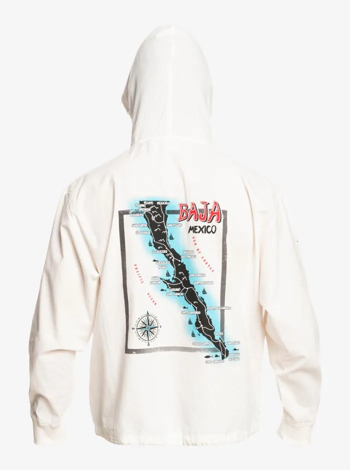 Men Quiksilver Jackets Quiksilver X Stranger Things The Baja Lightweight Jacket White Men Quiksilver Jackets Quiksilver X Stranger Things The Baja Lightweight Jacket White