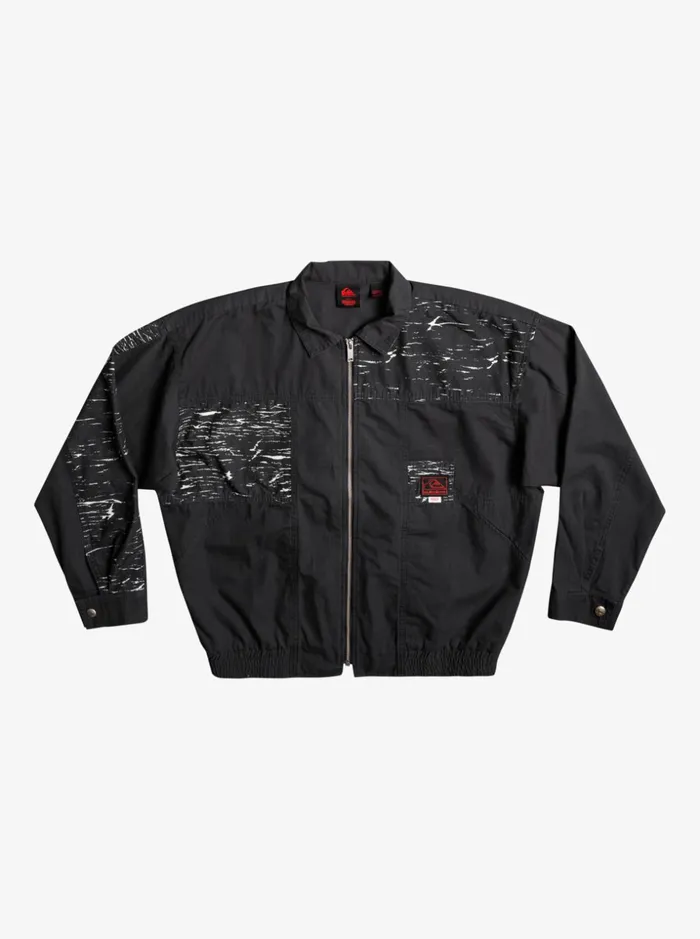 Men Quiksilver Jackets Quiksilver X Stranger Things Upside Down Jacket Black
