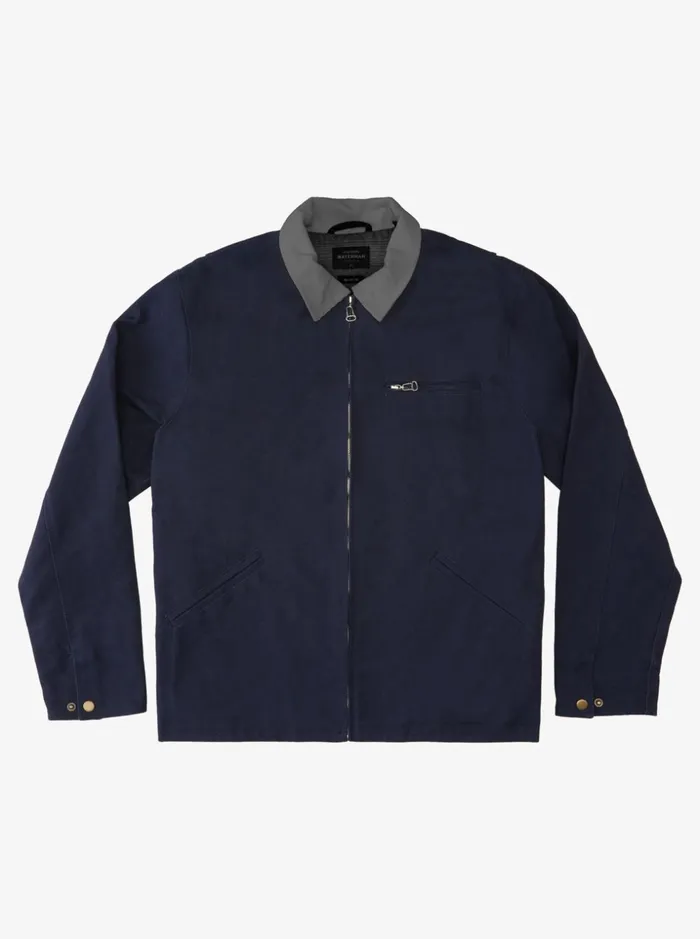 Men Quiksilver Jackets Waterman Wave Chore Workwear Jacket Odyssey Gray