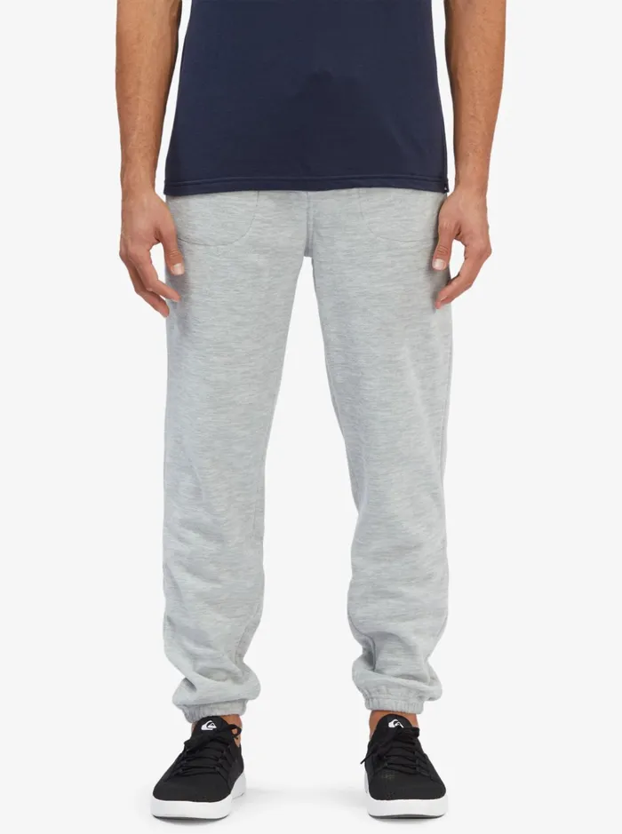 Men Quiksilver Pants Essentials Sweatpants Light Grey Heather Men Quiksilver Pants Essentials Sweatpants Light Grey Heather