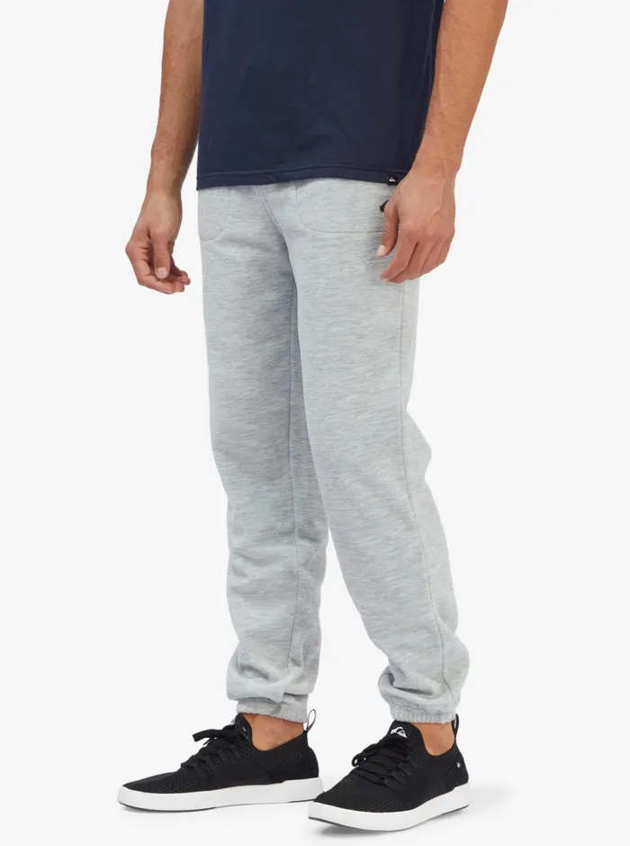 Men Quiksilver Pants Essentials Sweatpants Light Grey Heather Men Quiksilver Pants Essentials Sweatpants Light Grey Heather