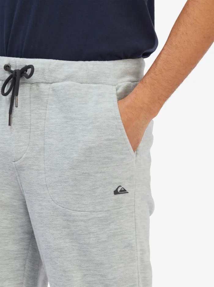 Men Quiksilver Pants Essentials Sweatpants Light Grey Heather Men Quiksilver Pants Essentials Sweatpants Light Grey Heather