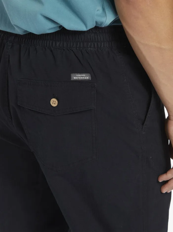 Men Quiksilver Pants Waterman After Surf Pants Black Men Quiksilver Pants Waterman After Surf Pants Black