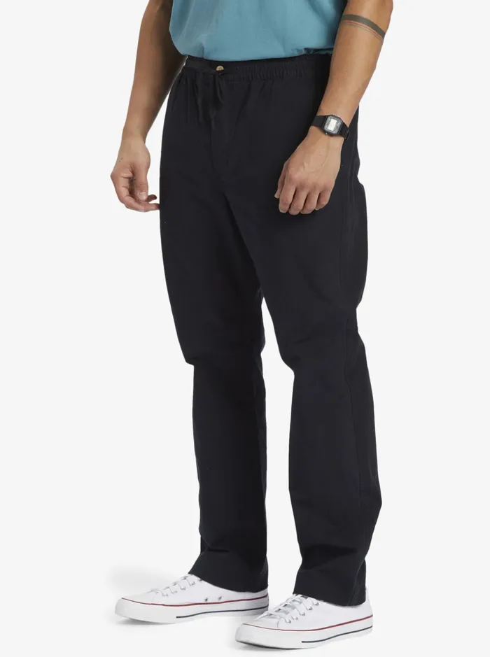 Men Quiksilver Pants Waterman After Surf Pants Black Men Quiksilver Pants Waterman After Surf Pants Black