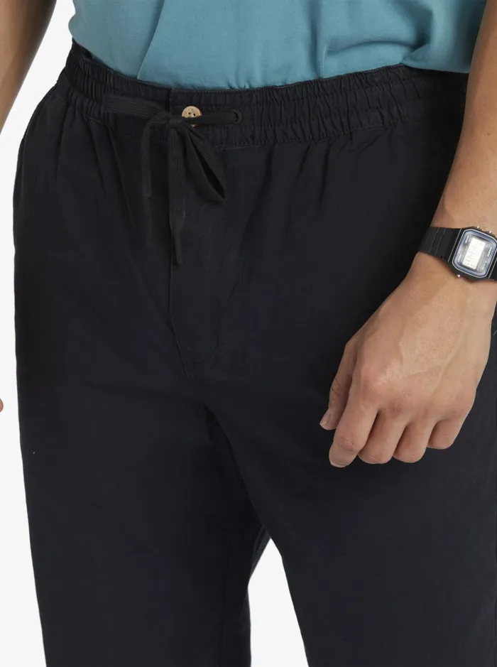Men Quiksilver Pants Waterman After Surf Pants Black Men Quiksilver Pants Waterman After Surf Pants Black
