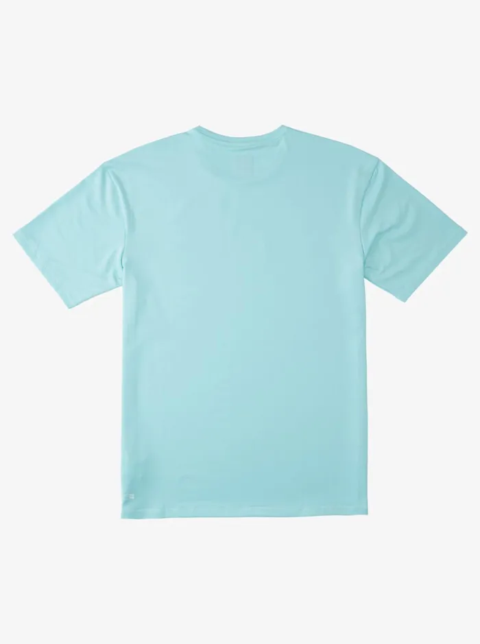 Men Quiksilver Rashguards Solid Streak Short Sleeve UPF 50 Surf Tee Angel Blue Men Quiksilver Rashguards Solid Streak Short Sleeve UPF 50 Surf Tee Angel Blue