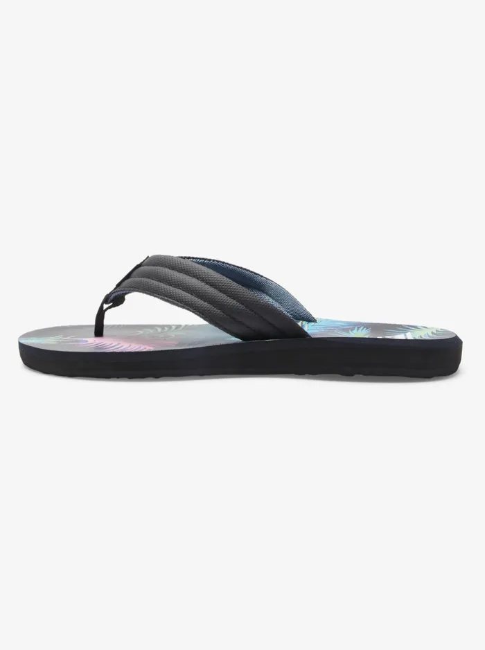 Men Quiksilver Sandals Carver Print Sandals Blackblackblue Men Quiksilver Sandals Carver Print Sandals Blackblackblue