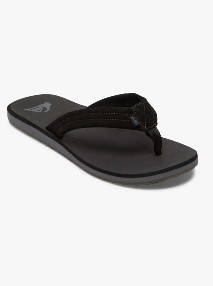 Men Quiksilver Sandals Carver Suede Core Sandals Black 1