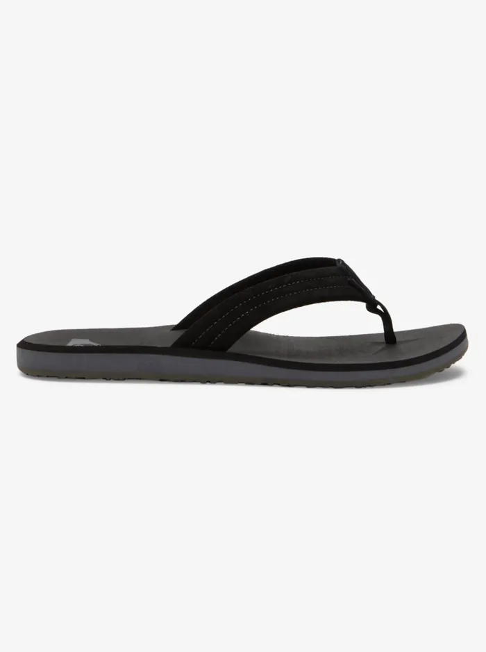 Men Quiksilver Sandals Carver Suede Core Sandals Black 1 Men Quiksilver Sandals Carver Suede Core Sandals Black 1