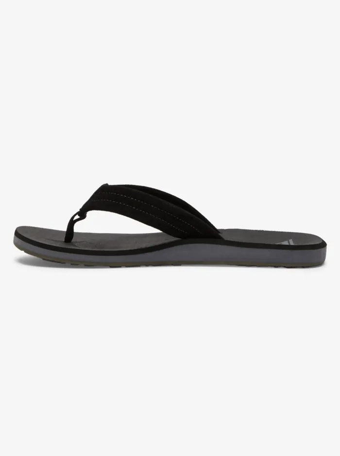 Men Quiksilver Sandals Carver Suede Core Sandals Black 1 Men Quiksilver Sandals Carver Suede Core Sandals Black 1