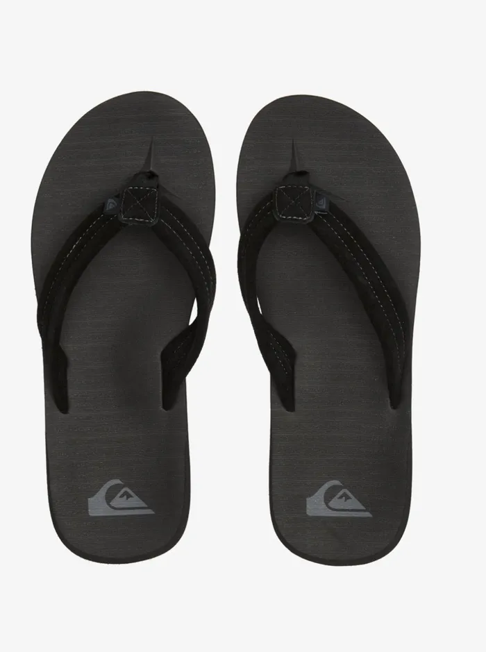 Men Quiksilver Sandals Carver Suede Core Sandals Black 1 Men Quiksilver Sandals Carver Suede Core Sandals Black 1