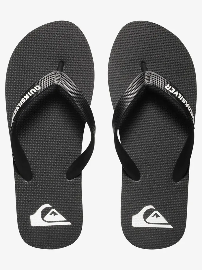 Men Quiksilver Sandals Molokai FlipFlops Blackblackwhite Men Quiksilver Sandals Molokai FlipFlops Blackblackwhite