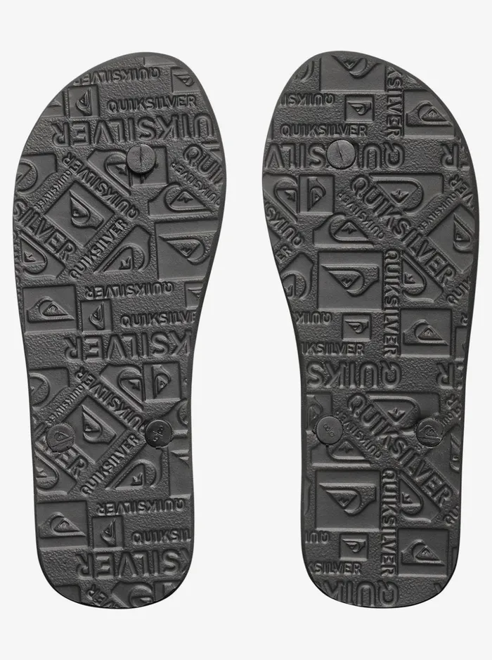 Men Quiksilver Sandals Molokai FlipFlops Blackblackwhite Men Quiksilver Sandals Molokai FlipFlops Blackblackwhite