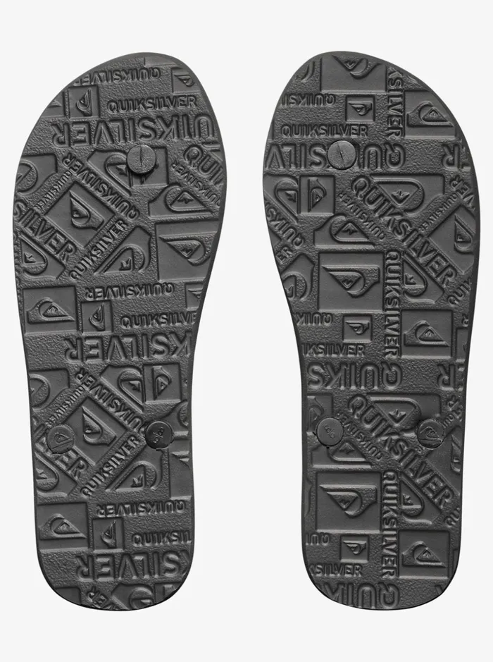 Men Quiksilver Sandals Molokai FlipFlops Blackblackwhite Men Quiksilver Sandals Molokai FlipFlops Blackblackwhite