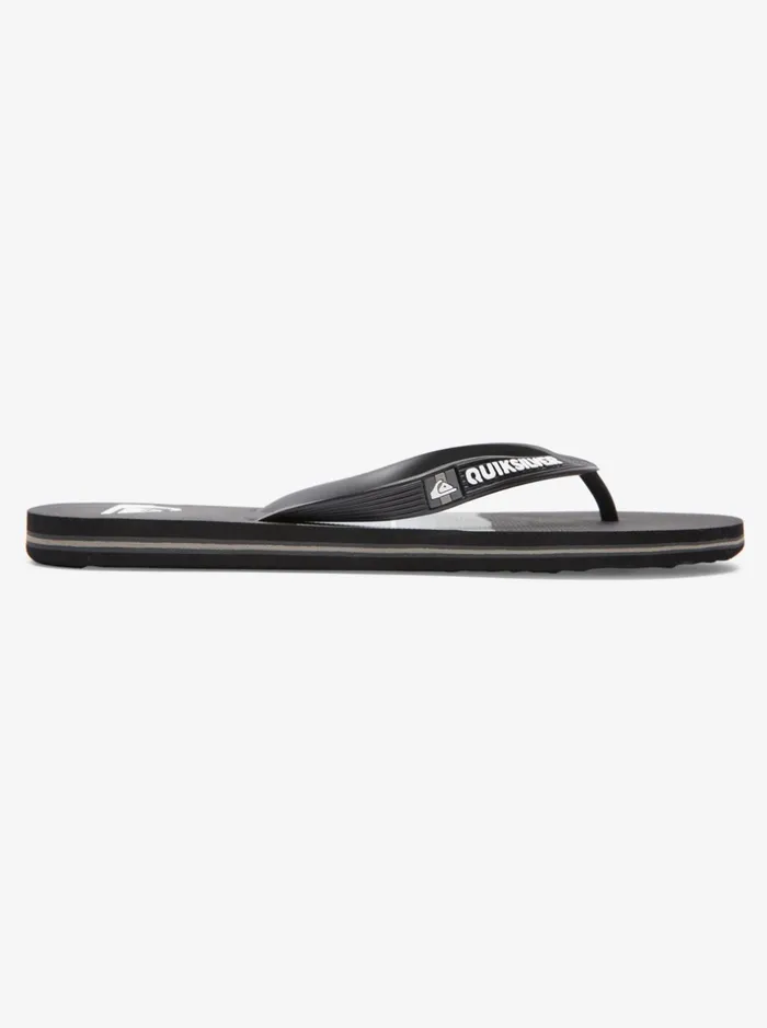 Men Quiksilver Sandals Molokai Resin Tint FlipFlops Blackgreyblack Men Quiksilver Sandals Molokai Resin Tint FlipFlops Blackgreyblack