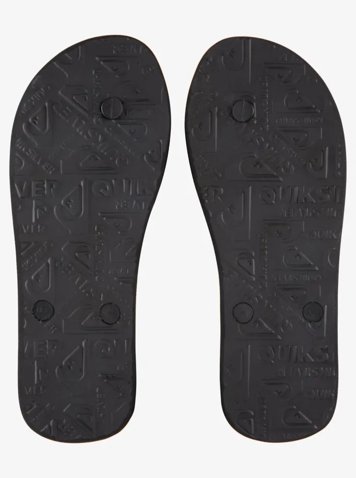 Men Quiksilver Sandals Molokai Resin Tint FlipFlops Blackgreyblack Men Quiksilver Sandals Molokai Resin Tint FlipFlops Blackgreyblack