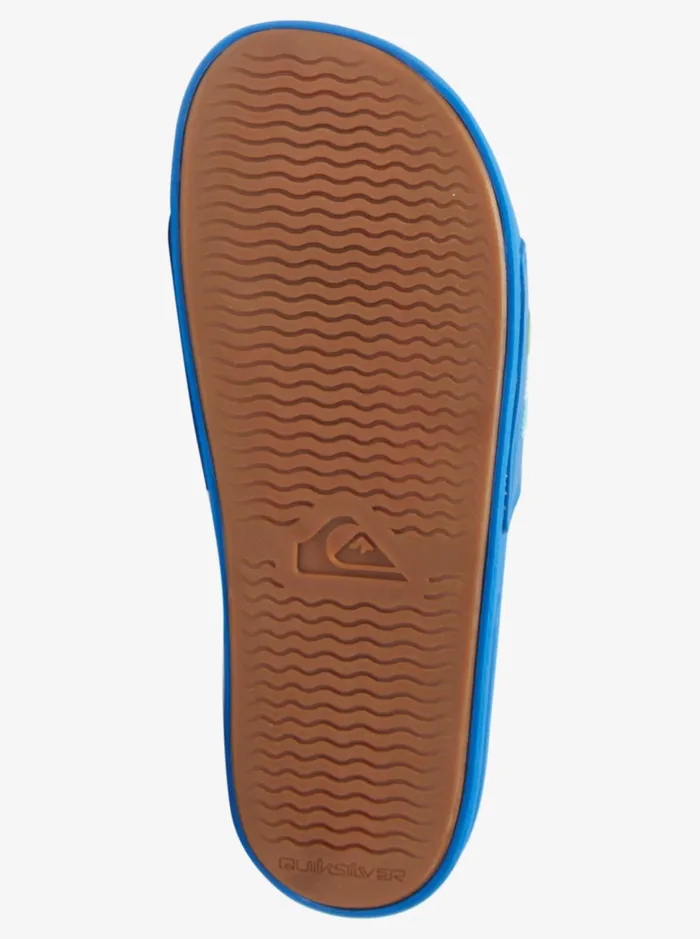 Men Quiksilver Sandals Rivi Wordmark Slide Slider Sandals Blue 4 Men Quiksilver Sandals Rivi Wordmark Slide Slider Sandals Blue 4