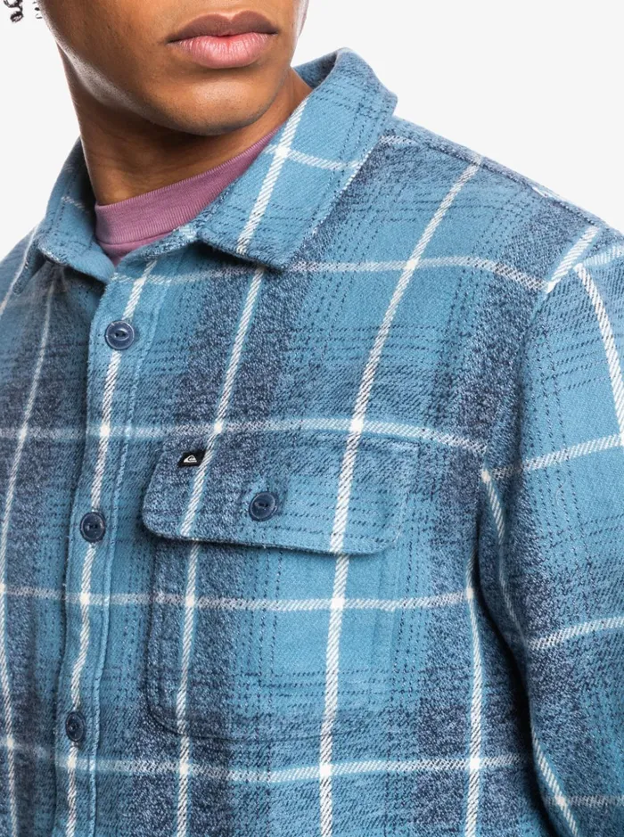 Men Quiksilver Shirts and Polos Carnbee Long Sleeve Flannel Shirt Insignia Blue Carnbee Men Quiksilver Shirts and Polos Carnbee Long Sleeve Flannel Shirt Insignia Blue Carnbee