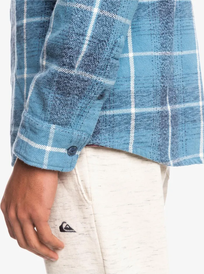 Men Quiksilver Shirts and Polos Carnbee Long Sleeve Flannel Shirt Insignia Blue Carnbee Men Quiksilver Shirts and Polos Carnbee Long Sleeve Flannel Shirt Insignia Blue Carnbee
